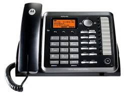 Motorola® Corded Desk Phone And Digital Answering System, Black, ML25255