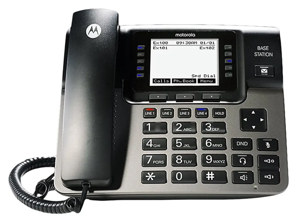 Motorola® 4-Line Desk Phone Base Station With Digital Answering System, ML1000