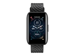 Motorola Moto Watch 40 - Black aluminum - smart watch with strap - silicone - display 1.57" - Bluetooth - 0.92 oz - phantom black