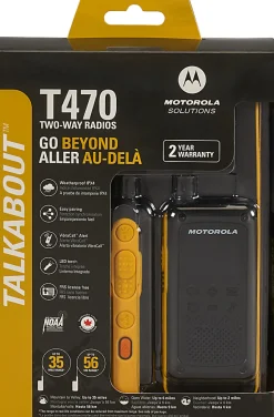 Motorola Solutions TALKABOUT T470 Two-Way Radio 2 Pack