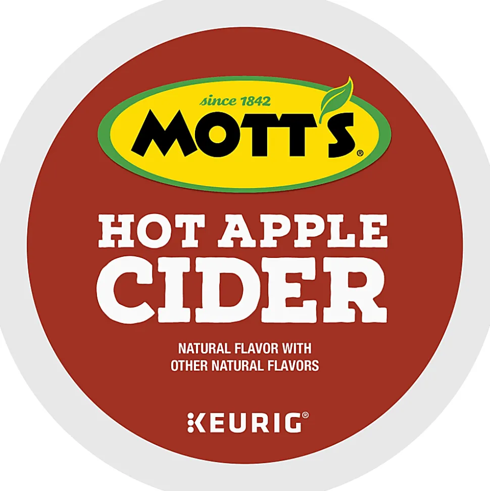 Mott's Apple Cider Keurig Single-Serve K-Cup Pods, 24 Pods Per Pack, Case Of 4 Packs