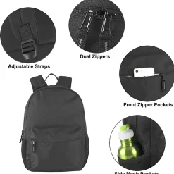 Mountain Edge Classic Backpacks, Assorted Colors, Total Qty 24