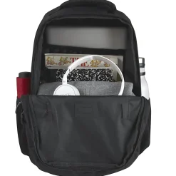 Mountain Edge Double Section Skate Strap Backpack, Black