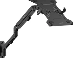 Mount-It! Counterbalance Steel 15.6” Laptop Arm for Wall and Pole Mounting, 5-3/4”H x 12-1/4”W x 15”D, Black