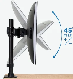 Mount-It! Dual Monitor Desk Mount, Black, MI-2772