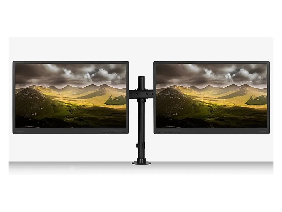 Mount-It! Dual Monitor Desk Mount, Black, MI-2772