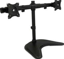Mount-It! Dual Monitor Desk Stand, Black, MI-1781