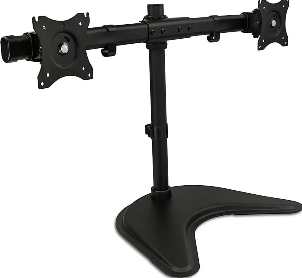 Mount-It! Dual Monitor Desk Stand, Black, MI-1781