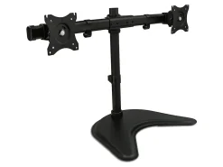 Mount-It! Dual Monitor Desk Stand, Black, MI-1781