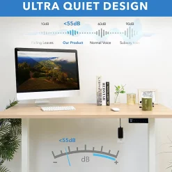 Mount-It! Electric Standing Desk With Adjustable Height And 55