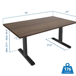 Mount-It! Electric Standing Desk With Adjustable Height And 55