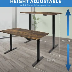 Mount-It! Electric Standing Desk With Adjustable Height And 55