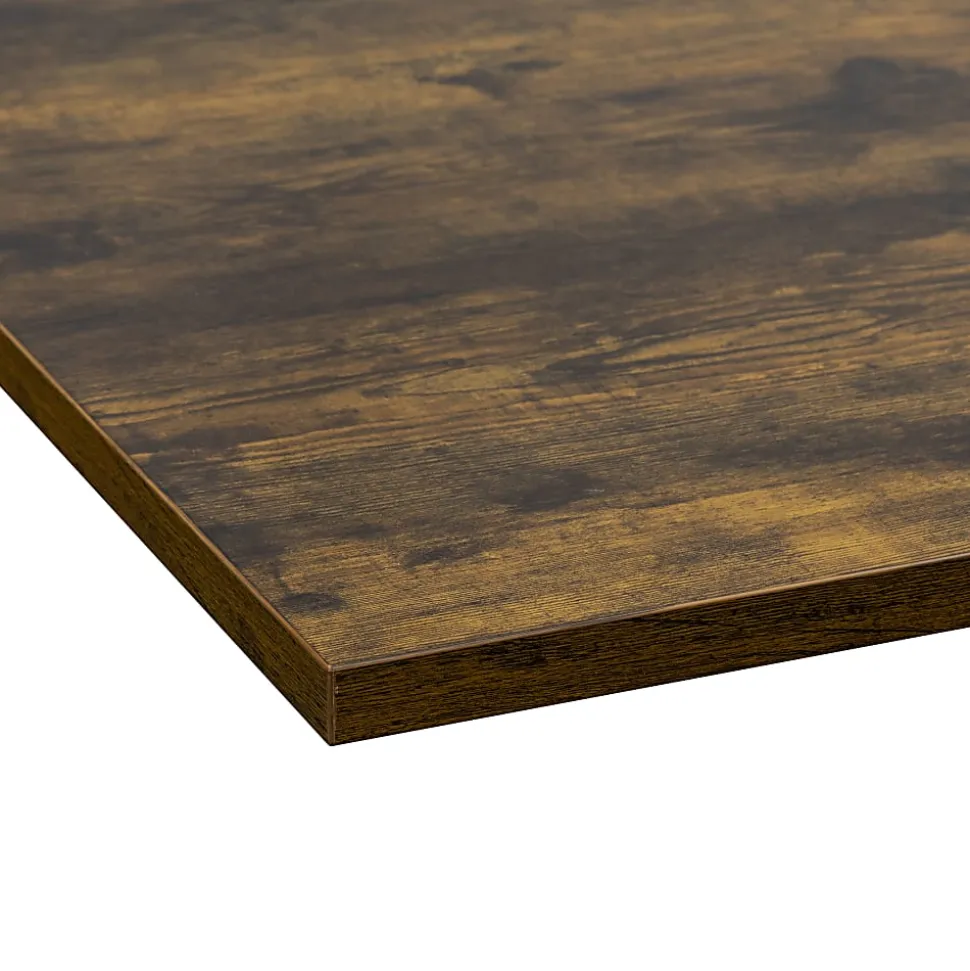 Mount-It! Electric Standing Desk With Adjustable Height And 55"W Tabletop, Oak, MI18090