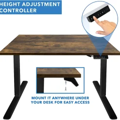 Mount-It! Electric Standing Desk With Adjustable Height And 55