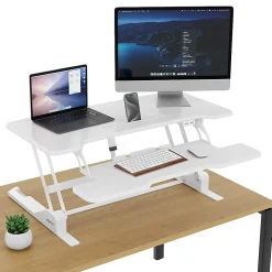 Mount-It! Electric Standing Desk Converter With Adjustable Height And 38