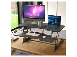 Mount-It! Electric Standing Desk Converter With Adjustable Height And 38