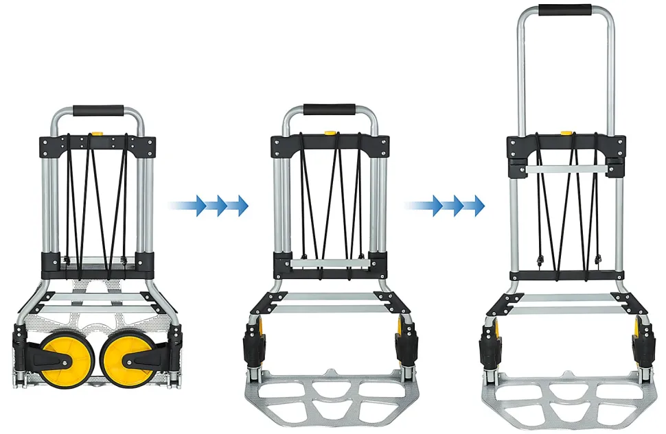 Mount-It! Folding Hand Truck And Dolly, 264 Lb Capacity