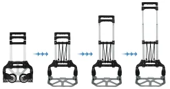Mount-It! Folding Hand Truck And Dolly, 165 Lb Capacity