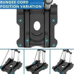 Mount-It! Folding Premium Luggage Cart, Black