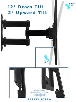 Mount-It! Full Motion Corner TV Wall Mount, For Screens Up to 55