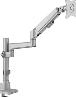 Mount-It! Full Motion Single Monitor Desk Mount, Silver