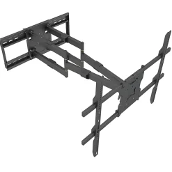 Mount-It! Heavy-Duty TV Wall Mount With Long Extension Arms For 60"-110" TVs, 11.5"H x 35"W x 8.25"D, Black