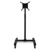 Mount-It! Height-Adjustable Mobile TV Stand For 13” - 42” Screens, Black