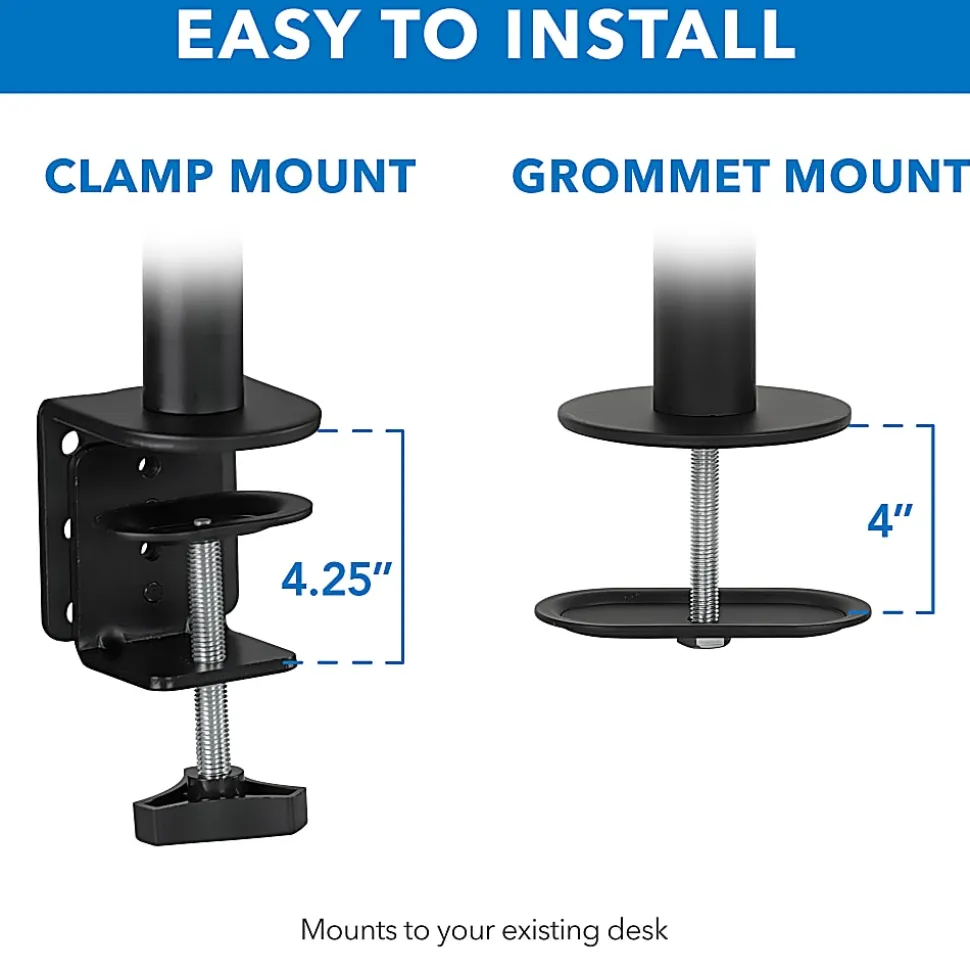 Mount-It! Laptop Notebook Desk Stand Mount, Black, MI-4352LT