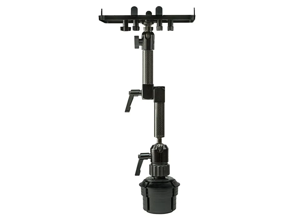 Mount-It! MI-7321 Carbon Fiber Cup Holder Tablet Mount, Black