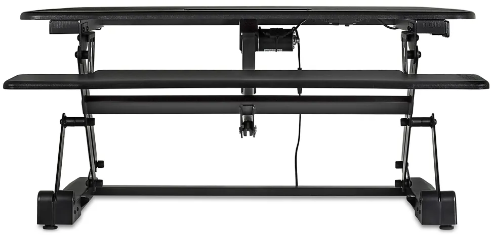 Mount-It! MI-7927E Electric 41"W Standing Desk Converter With USB Port, Black