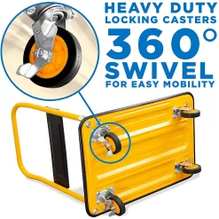 Mount-It! MI-920 Foldable Flatbed With Swivel Wheels, 32