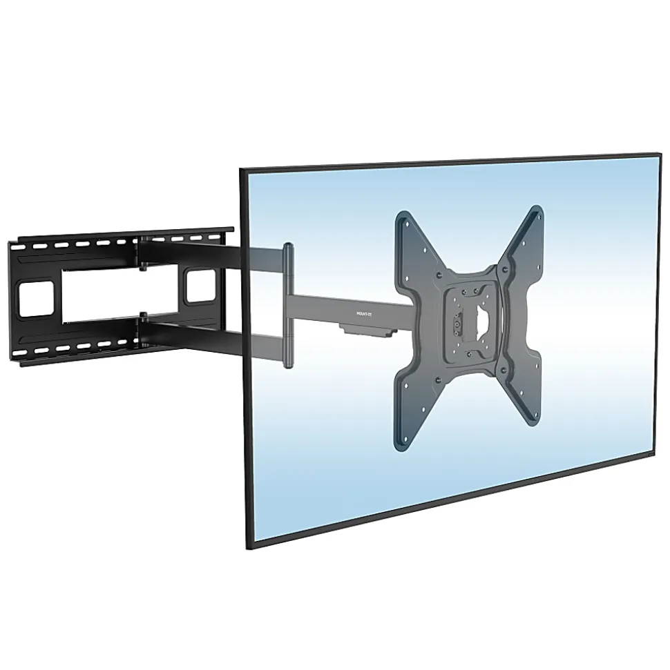 Mount-It! MI-393 Full-Motion TV Wall Mount, Black