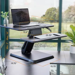 Mount-It! MI-7957 Height-Adjustable Standing Desk Riser, 5