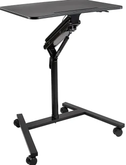 Mount-It! MI-7969 Height-Adjustable Rolling Sit-Stand Workstation, 41-3/4