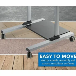 Mount-It! MI-7970 Height-Adjustable Mobile Standing Desk Workstation, 55