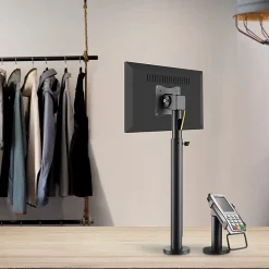 Mount-It! MI-3796 Height-Adjustable POS Retail Monitor Mount, Black