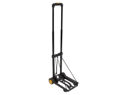 Mount-It! MI-912 Luggage Folding Cart And Dolly, 17"H x 3"W x 9"D, Black