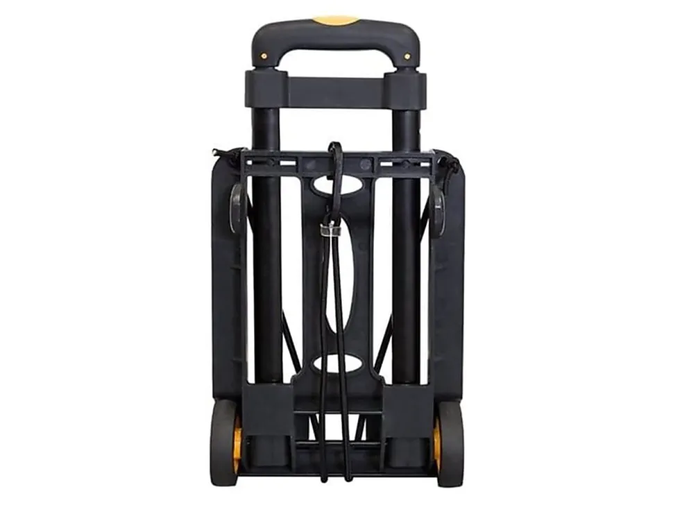Mount-It! MI-912 Luggage Folding Cart And Dolly, 17"H x 3"W x 9"D, Black