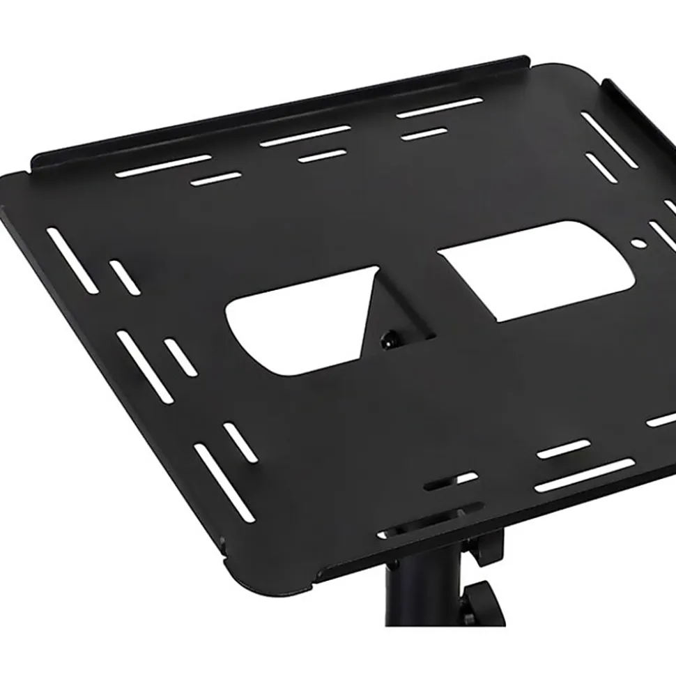 Mount-It! MI-7943 Mobile Projector Standing Desk, 33-1/2”H x 15-1/2”W x 4-1/2”D, Black