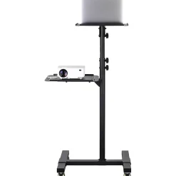 Mount-It! MI-7943 Mobile Projector Standing Desk, 33-1/2”H x 15-1/2”W x 4-1/2”D, Black