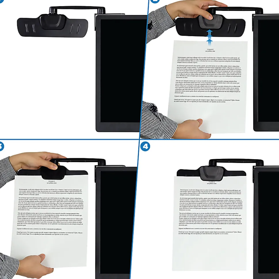 Mount-It! MI-9005 Monitor Document Clip, Black