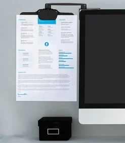 Mount-It! MI-9005 Monitor Document Clip, Black