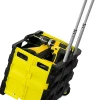 Mount-It! MI-904 Rolling Collapsible Utility Cart, 15"H x 33"W x 13"D, Black