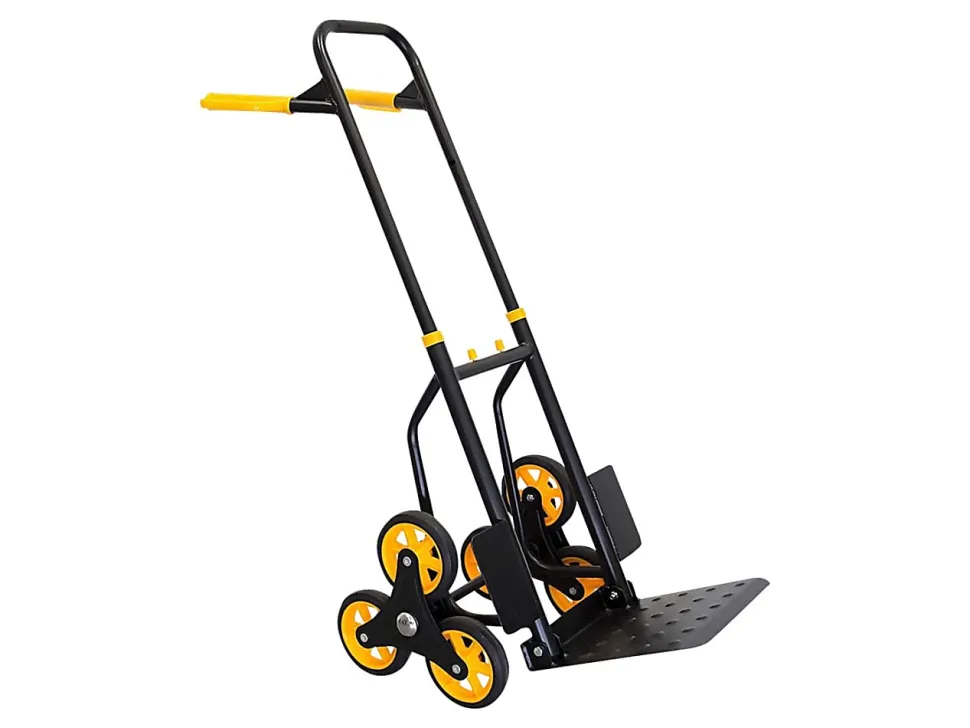 Mount-It! MI-913 Stair Climber Hand Truck And Dolly, 43"H x 11"W x 15"D, Black
