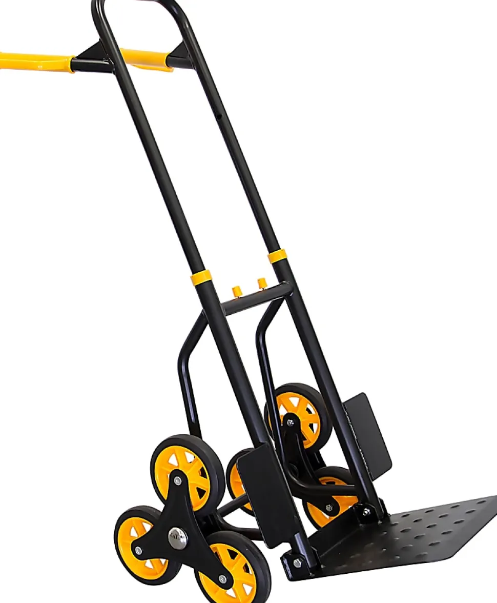 Mount-It! MI-913 Stair Climber Hand Truck And Dolly, 43"H x 11"W x 15"D, Black