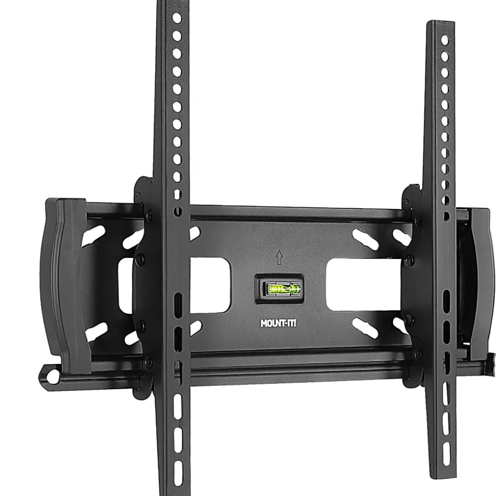 Mount-It! MI-2244T Lockable Anti-Theft TV Wall Mount, 7"H x 21"W x 2"D, Black