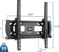Mount-It! MI-2244T Lockable Anti-Theft TV Wall Mount, 7