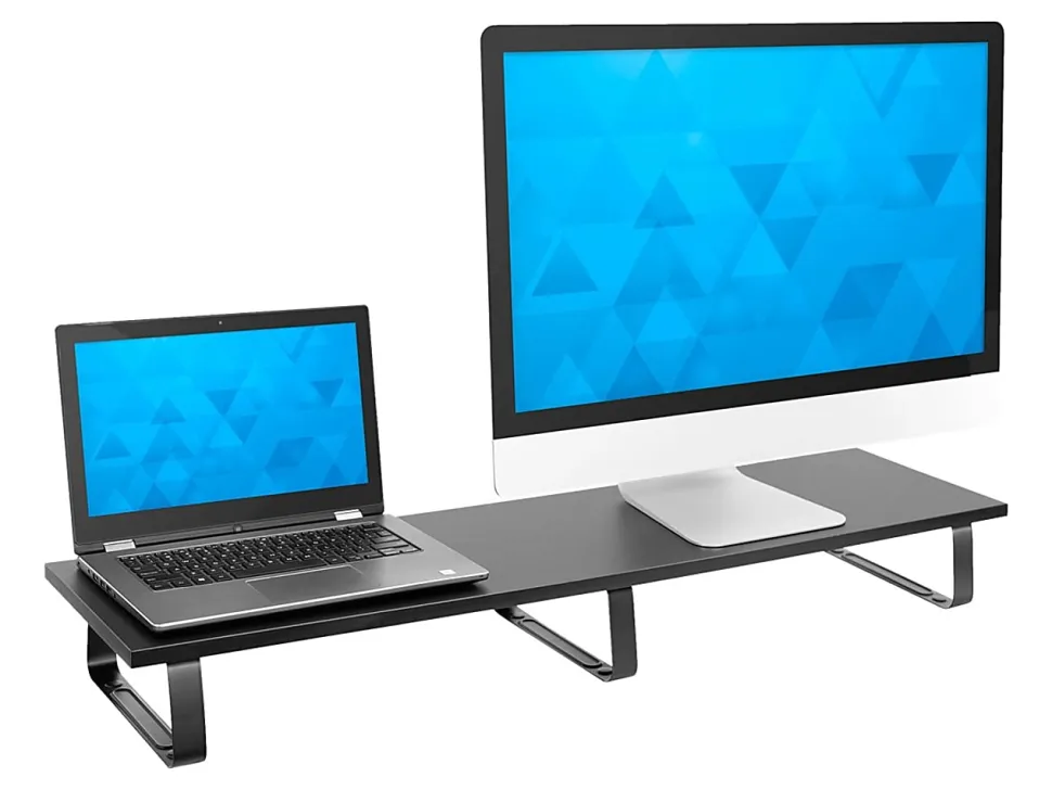 Mount-It! MI-7267 40"W Dual-Monitor Desk Riser, Black