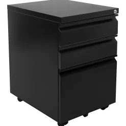 Mount-It! Mobile File Cabinet, 3 Drawers, 15-5/16” x 24-1/2”, White