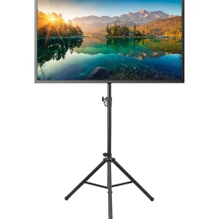 Mount-It! Portable TV Tripod Stand For 37” - 70” Displays, Black